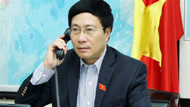 Conversación telefónica el canciller vietnamita con John Kerry sobre el Mar Oriental